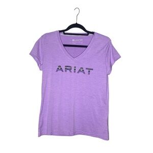 Ariat Tek women’s purple logo tee shirt size large